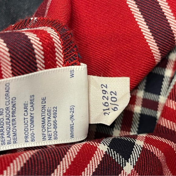 Vintage TOMMY HILFIGER Plaid Wide Leg Trouser Pants - Picture 7 of 8